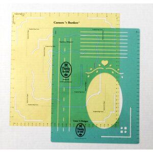 Creative Memories Templates Lines N Designs and Corners N Borders Set 1999
